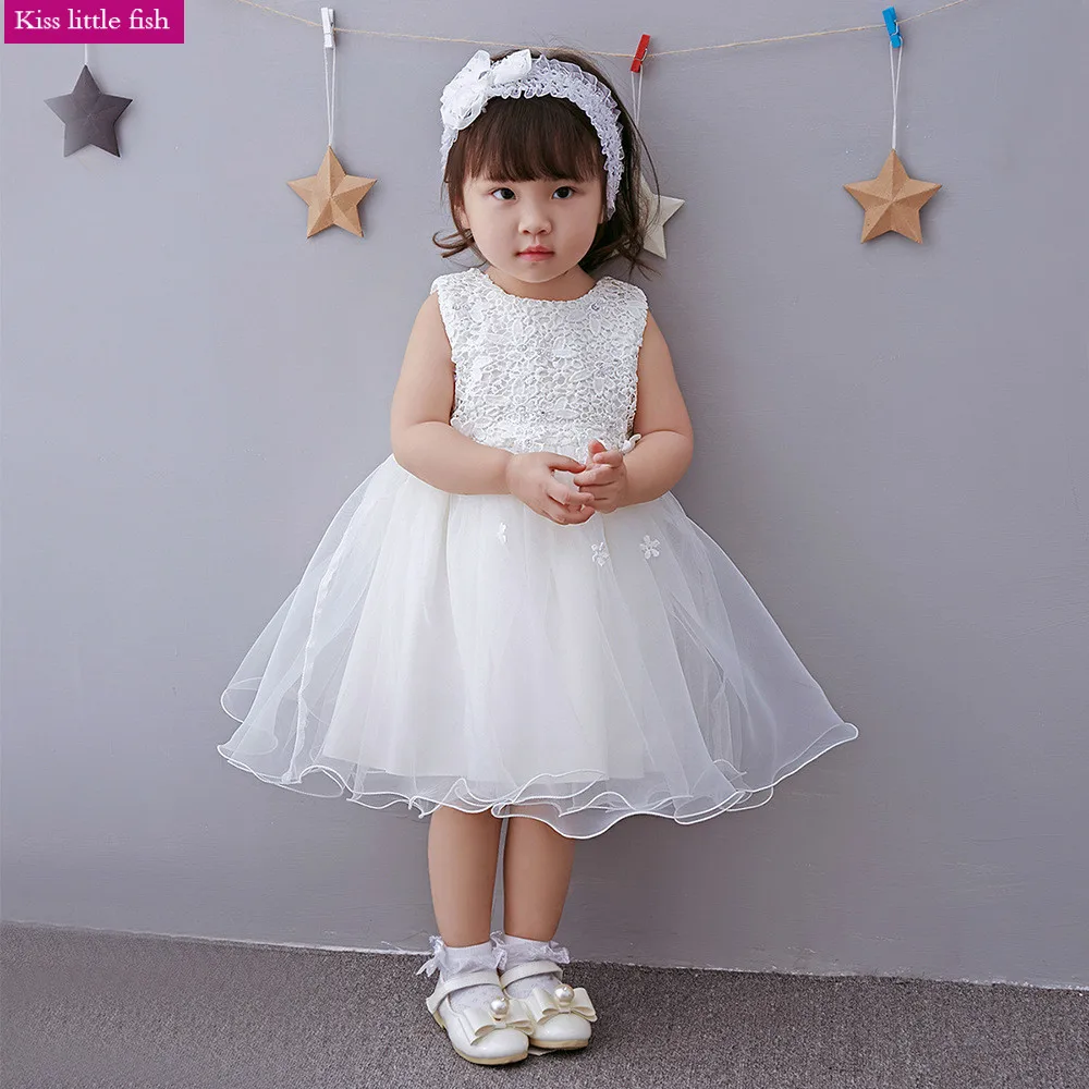 903 Free shipping High quality Baby gril 1 year birthday dress Summer