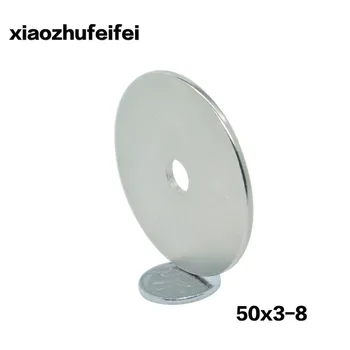 

1pcs 50 x 3 mm Hole: 8mm Strong Round Neodymium Countersunk Ring Magnets Rare Earth N50 50*3mm hole 8mm