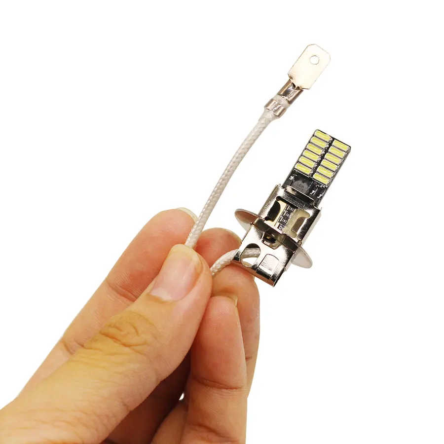 YCCPAUTO 2 шт. 24 SMD 4014 H3 светодиодные противотумансветильник ры 6500K белый светодиодный