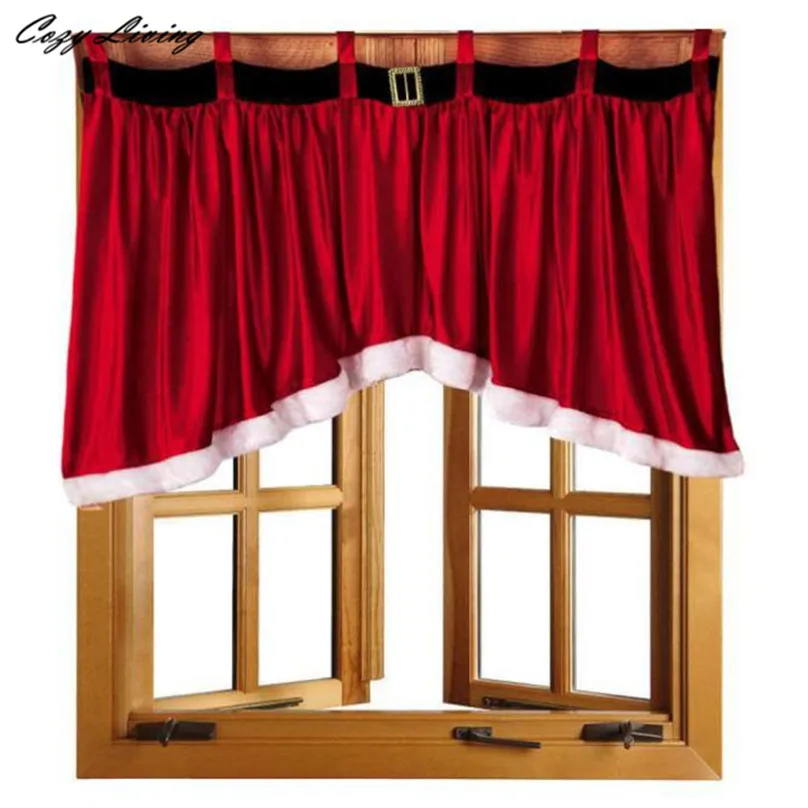 Curtain 92*160*77cm Door Window Drape Panel Christmas Curtain