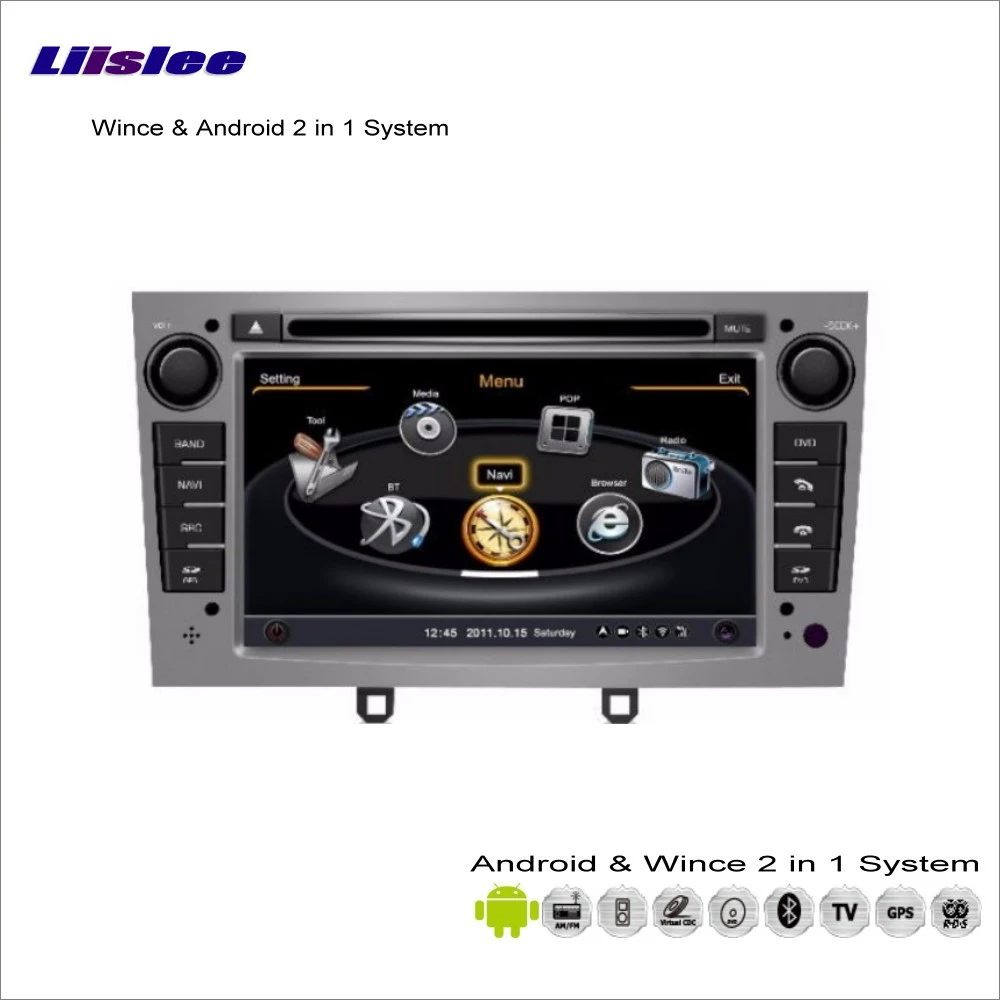 Cheap Liislee Car Android Multimedia For Peugeot 308 / RCZ 2008~2013 Radio DVD Player GPS Nav Map Navigation Audio Video Stereo System 4