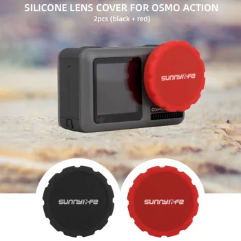 

Portable Two Lens Cap Sports Camera Silicone Protective Cover Guard Case Lens Protector Dust Proof Holder DJI Osmo Action