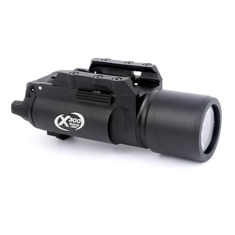Pistola de Luz Arma Tática 180 Lumens Alta Saída Lanterna Caber 20mm Picatinny Weaver Ferroviário X300 Luz Led