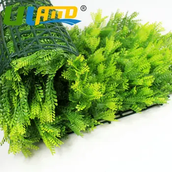 

ULAND Artificial Boxwood Hedge privacy Grass fence 10X10" UV Proof Plastic Artificial Plants for Decoration Wedding Garden Decor