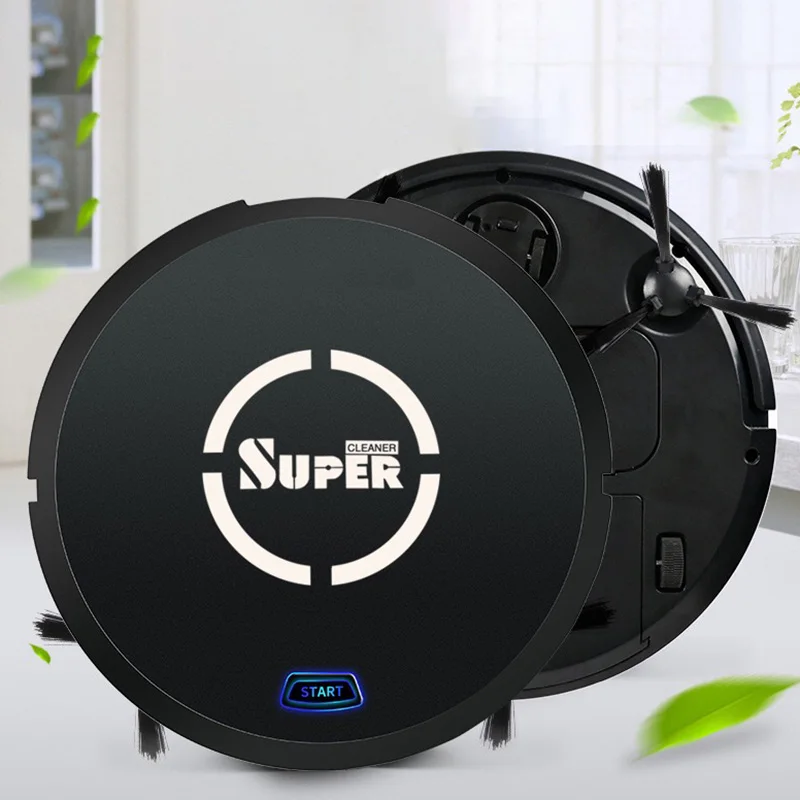 

Hot USB Rechargeable Smart Vacuum Cleaner Sweeping Robot One Button Automatic Cleaning Robot Machine for Home Floor Dust Cleaner