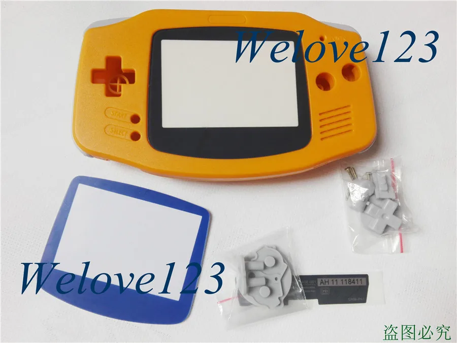 Для Nintendo GBA портативной консоли Замена Корпус В виде ракушки с красочными Экран