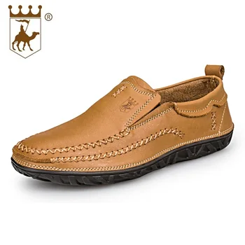 

Slip On Dress Shoes For Men High Quality Lace-Up Genuine Leather Loafers Men Party Wedding Flats Wearable Shoes AA20564