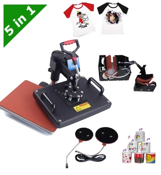 

Sublimation heat press transfer machine 5 in 1