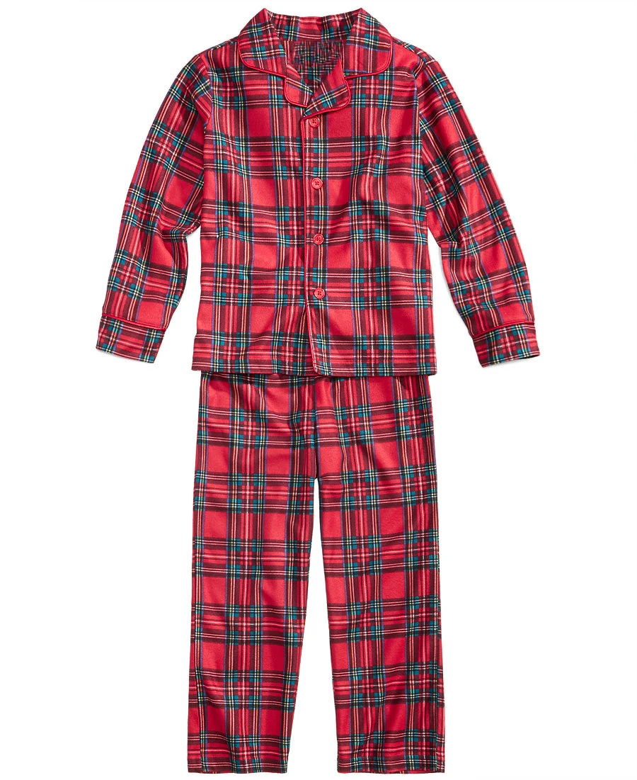 Family Matching Christmas Pajamas Plaid Mother Daughter Family Matching Sleepwear Clothes Family Look X-mas Nightwear