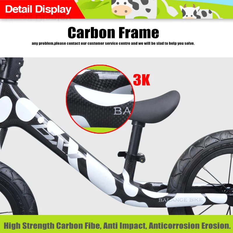 Perfect The latest ultra-light child balance bicycle/carbon fiber bicycle in 2018 is suitable for walkers of 2~6 years old children. 2