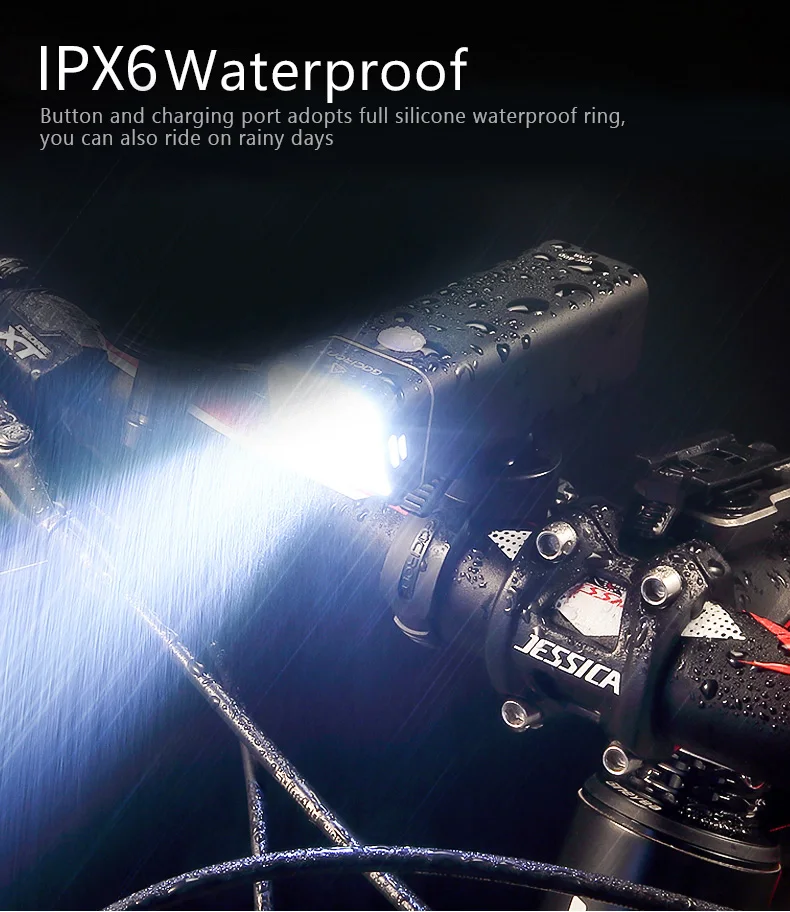 Sale Gaciron Waterproof 600LM Bicycle Headlight with Wire Control USB Rechargeable MTB Bike Front light Flashlight Handlebar LED Lamp 12