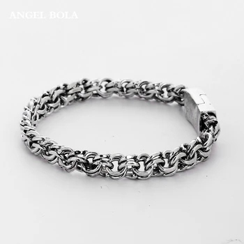 

Man Bangles Charms Bracelets Men Pulseira Jewelry Gifts Fashion Punk Buddha Bracelet Ancient Silver Color for Women B1207-4T