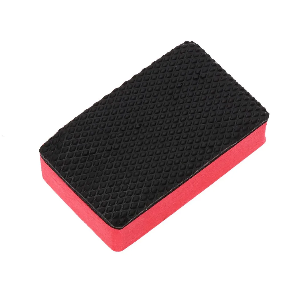 Новая Автомобильная Волшебная глиняная прокладка губка блок чистящий ластик воск Полировочный инструмент губка для мытья автомобиля - Цвет: Красный