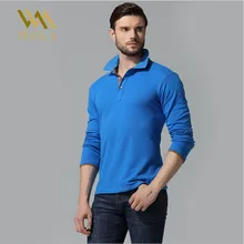 Мужские рубашки-поло однотонные Поло рубашка с длинными рукавами Топы с принтом джинсы синие Camisa Mmasculina Colorblock повседневная мужская рубашка