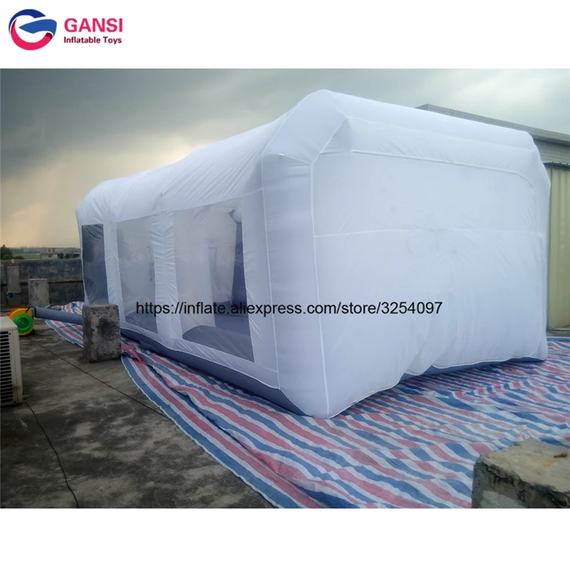 8 м * 4 м * 3 м серый Прокат надувные палатки открытый краской палатка для мытья автомобиля коммерческих надувные paint booth красильной для продажи