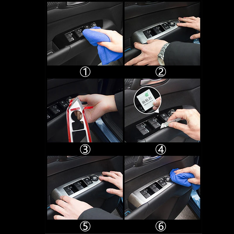 Car Interior Door Armrest Panel Window Switch Lift Buttons Cover Trim Sticker For MAZDA CX-5 CX5 CX 5 2017 2018 2019 Accessories Car Interior Door Armrest Panel Window Switch Lift Buttons Cover Trim Sticker For MAZDA CX-5 CX5 CX 5 2017 2018 2019 Accessories