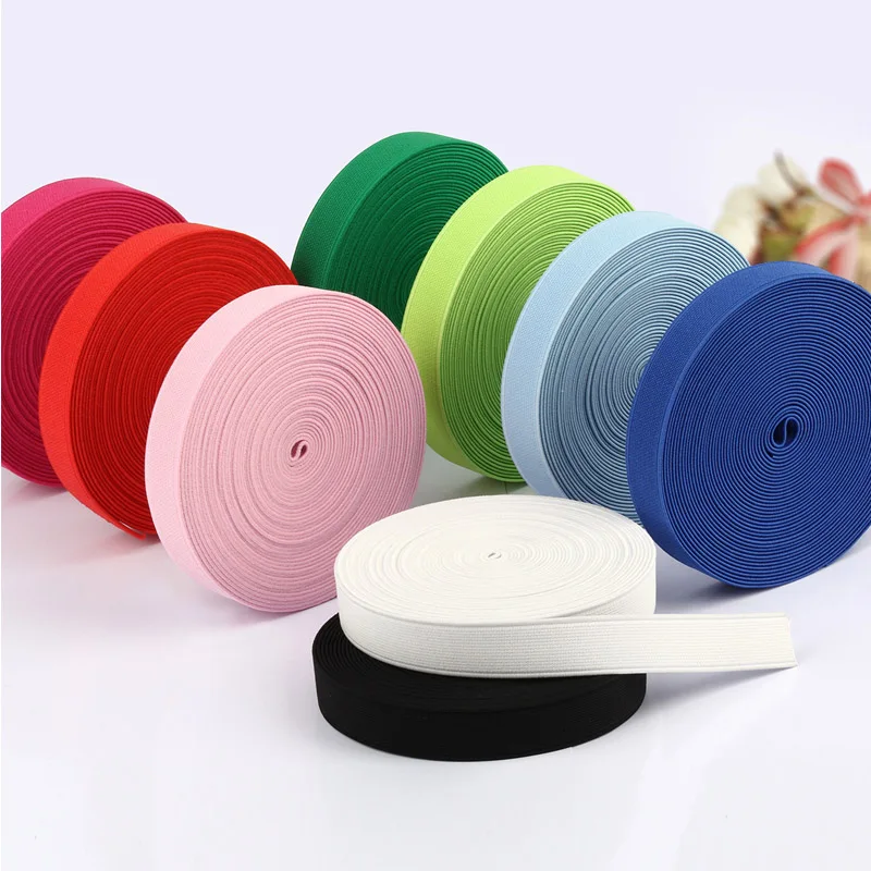 

Thick Plain Weave Trim Waist Bands 2m Multirole Shoes Phone Bag Polyester Ribbon Sewing Lace Elastic Band Garment Accessory