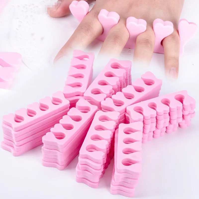 

Pink Color Nail Art Toes Separators Fingers Foots Sponge Soft Gel UV Nail Tools Polish Manicure Professional Separator