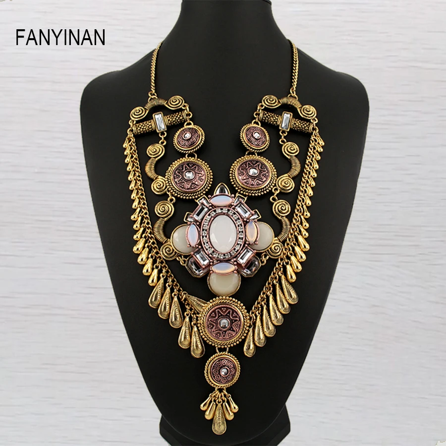 

vintage design chain National style Tibet Ethnic Jewelry Newest long jewelry Pendant Necklace statement jewelry