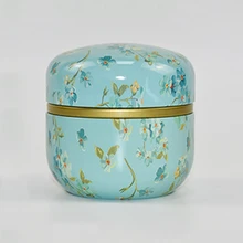 Китайский стиль многофункциональный с крышкой чайная банка кофе мини-банки круглые металлические коробки для хранения порошка