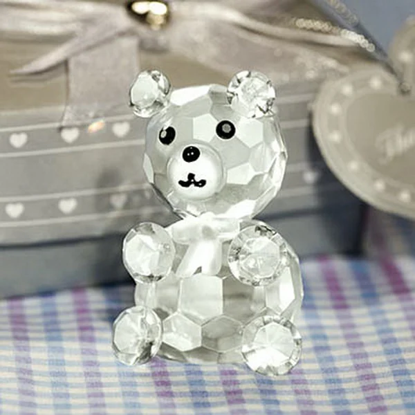 1pcs/lot Mixed Styles Wedding Party Birthday Souvenirs Cute Bear Bookmark Crystal for Wedding gifts Guests Favors - Цвет: bear crystal