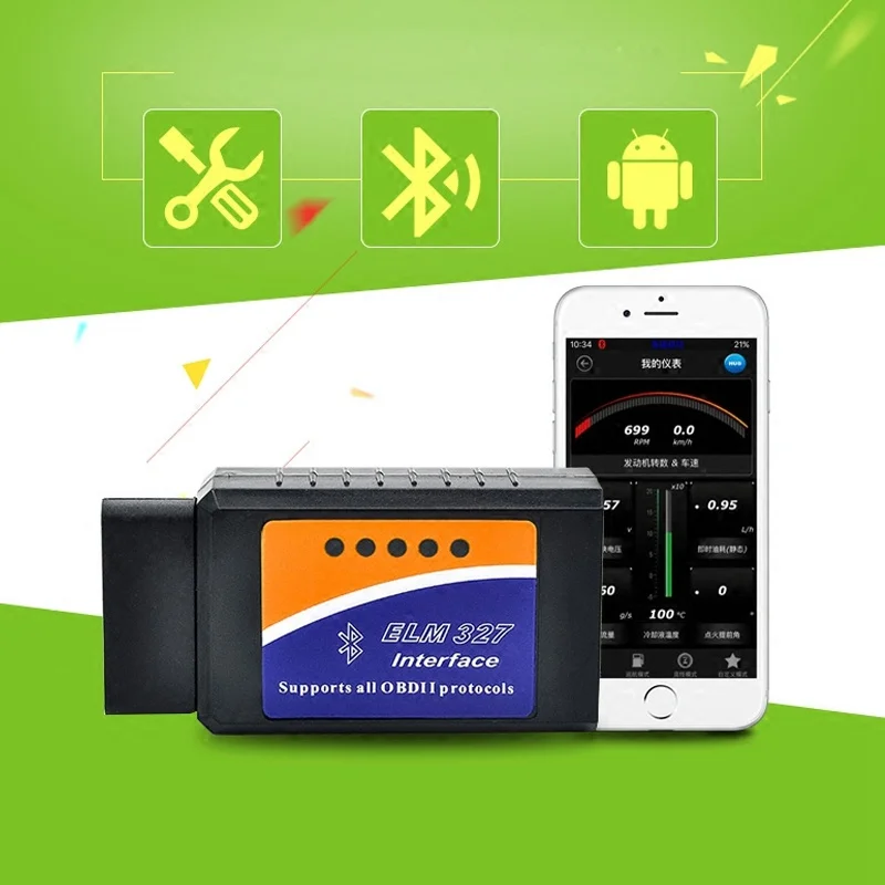 VicTsing Wireless OBDii Diagnostic Tool  OBD2 ELM327 Car Code Reader Scan Bluetooth Engine Diagnostic Tool for Car Auto Android  (1)