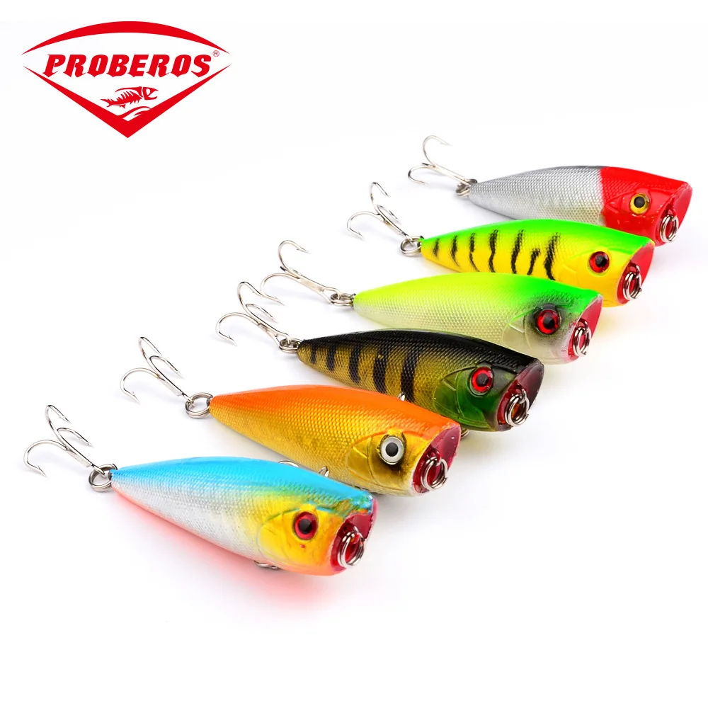 

Artificial Wobbler Trolling Crankbait Fishing Lure 60mm/7g Floating Popper Sea Fishing Hard Bait Treble Hook Jerkbait Bass Pesca