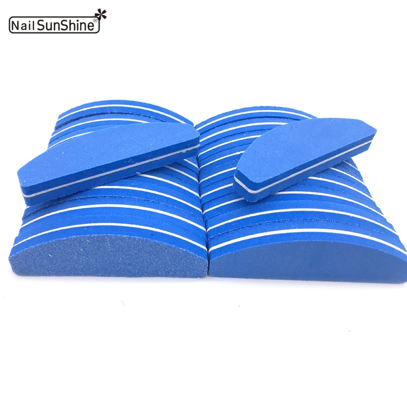 

20pcs/lot Mini Nail Art Buffer Files 100/180 Nail File Professional Sponge Blocks Polishing Grinding For Manicure Set Boat Tools