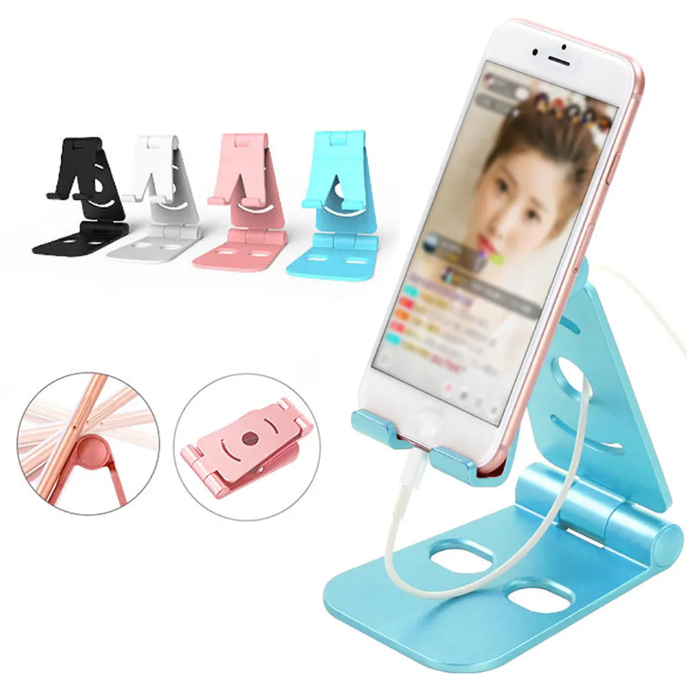 

Universal Foldable Phone Holder 360 Degree Rotation Multi Colors Phone Stand For Small & Large Phones Mobile Bracket Stand