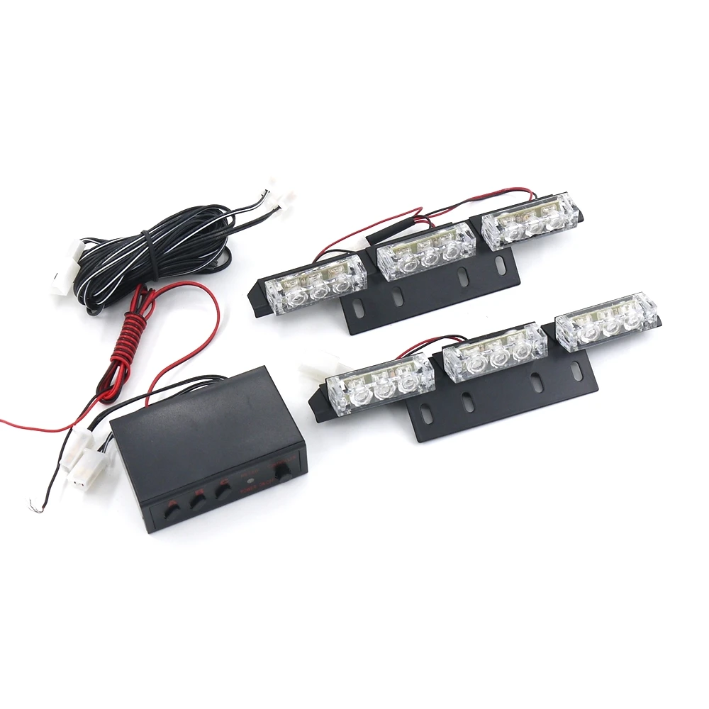 Pаспродажа Eonstime 2x9led автомобильной автомобиль Предупреждение аварийного Освещение автомобиль свет вспышки Лампы для мотоциклов Flasher красные, синие Ян...