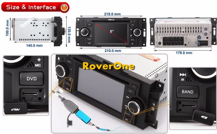 Top S200 Android 8.0 Car Multimedia Player For Dodge Caliber Caravan Charger Dakota Durango Intrepid Magnum Neon RAM Stratus Viper 12
