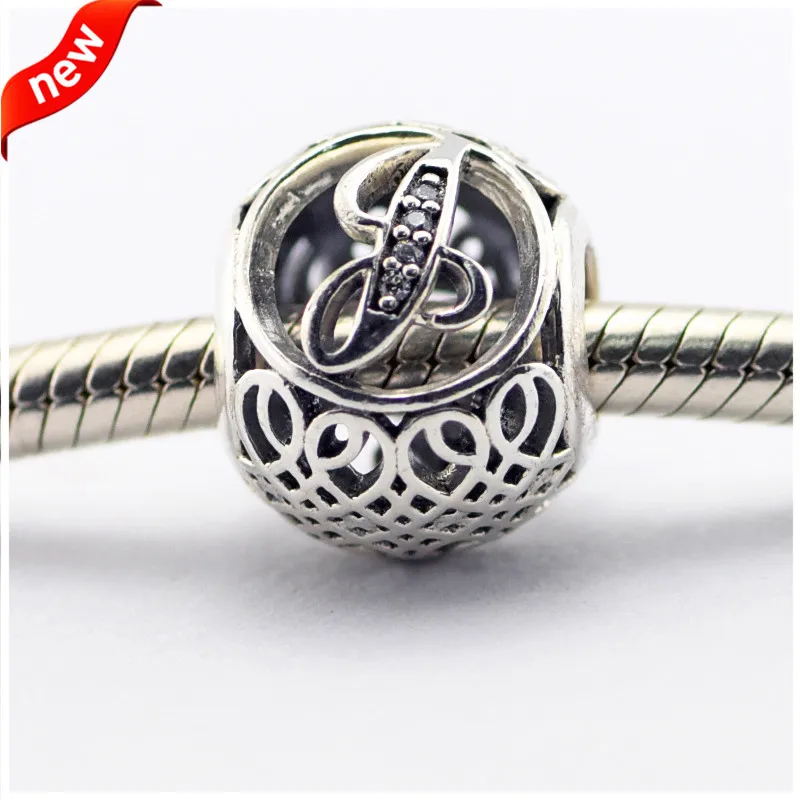 Fits Pandora Bracelets Alphabet Charms Beads for Jewelry Making Letter
