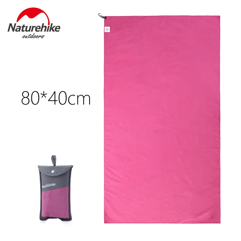 Naturehike полотенце из микрофибры 3 цвета ультралегкое Впитывающее Воду быстросохнущее банное полотенце 80x40 см 130x73 см - Цвет: Red 80x40cm