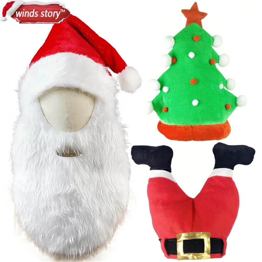 1pcs Deluxe Adult Unisex Christmas Xmas Novelty Hat Party Wear Plush