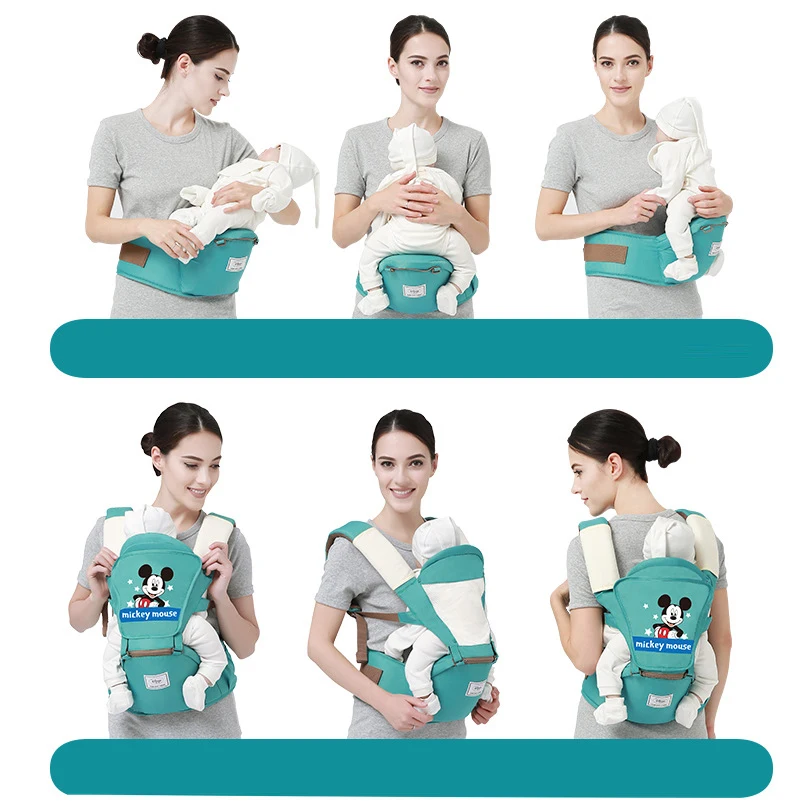 Disney 0-36 месяцев воздухопроницаемая переноска для младенцев 4 в 1 удобный рюкзак-слинг для младенцев