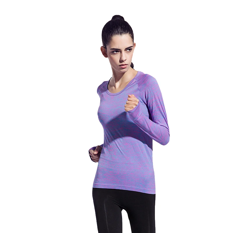 Buy Women Long Sleeve Exercise Shirts Fitness Shirt