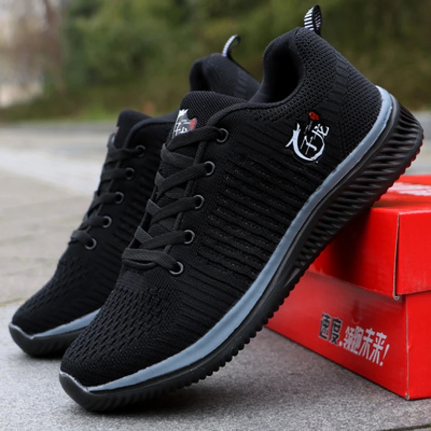 

Men shoes 2019 New Arrivals hot Breathable Ultra-light flyknit shoes sneakers spring comfortable vulcanize running Shoes