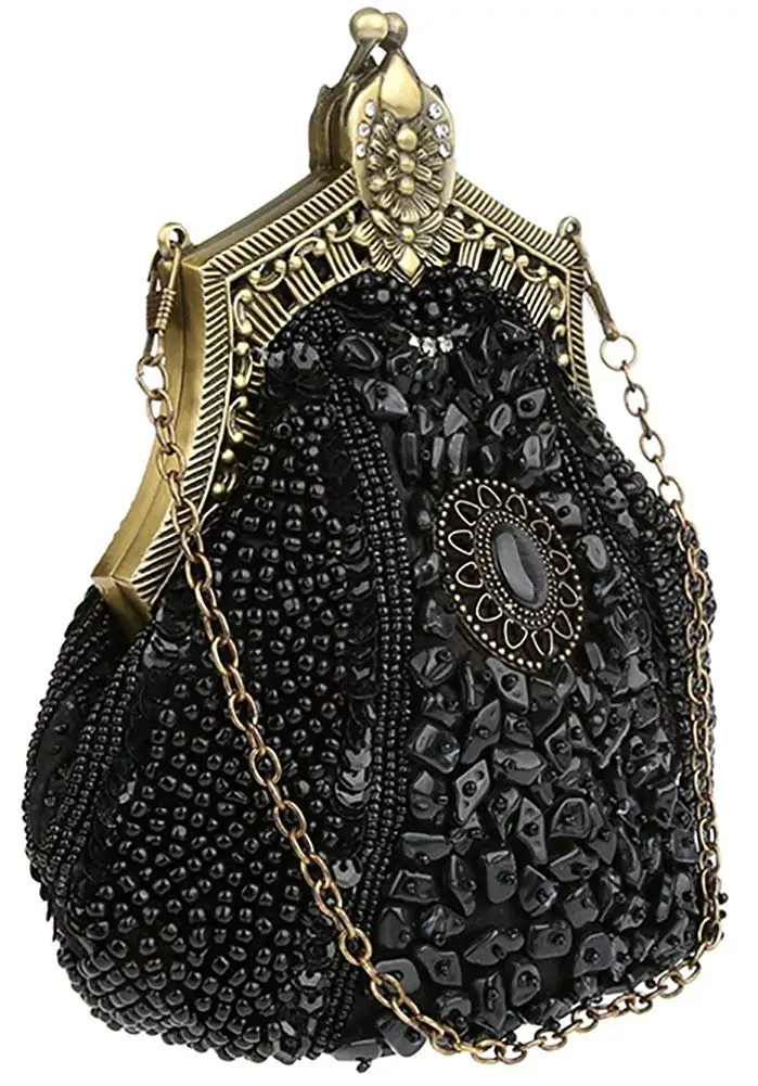 Women's_Antique_Beaded_Party_Clutch_Vintage_Purse_Evening_Handbag_Black (4)
