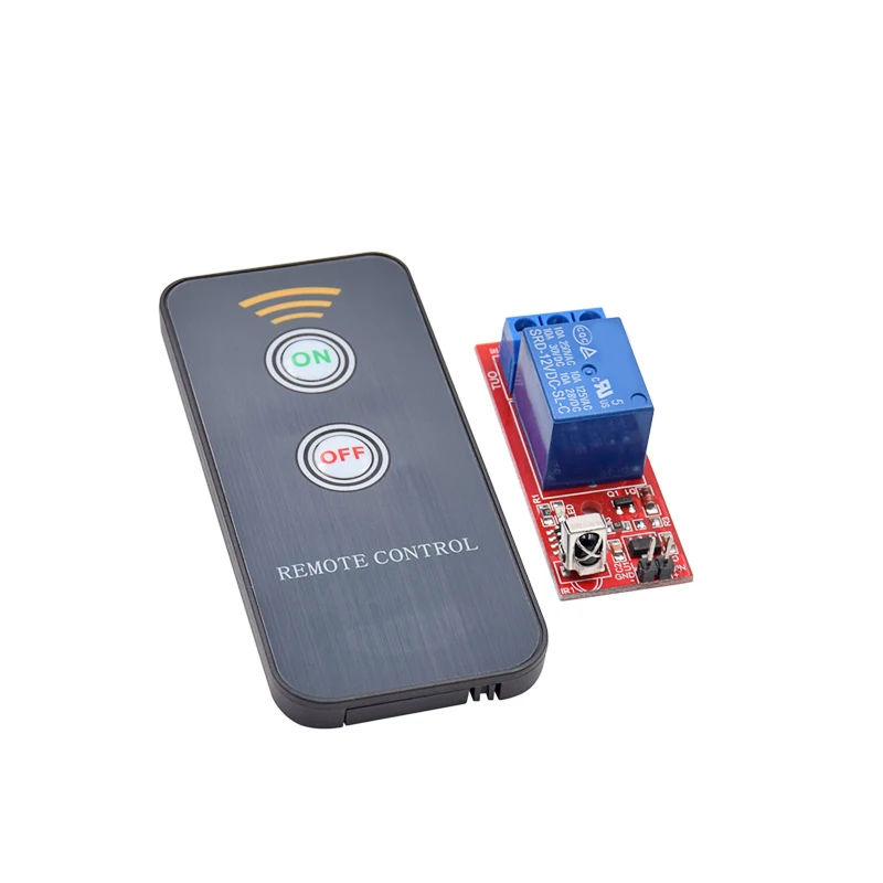 

Weikedz 5pcs/lot 12V 1 Channel Infrared Switch Relay Driving Module Board Remote Controller UPD6122 NED Coding Module