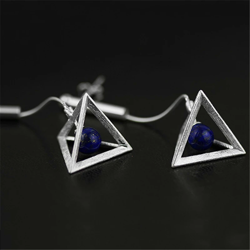 Lotus Fun Real 925 Sterling Silver Natural Original Handmade Fine Jewelry Creative Lamps Dangle Earrings for Women Brincos