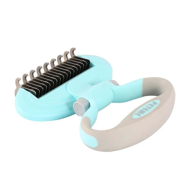 2019 New Stainless Double-sided Pet Cat Dog Comb Brush Professional Large Dogs Open Knot Rake Knife Grooming Products | Дом и сад