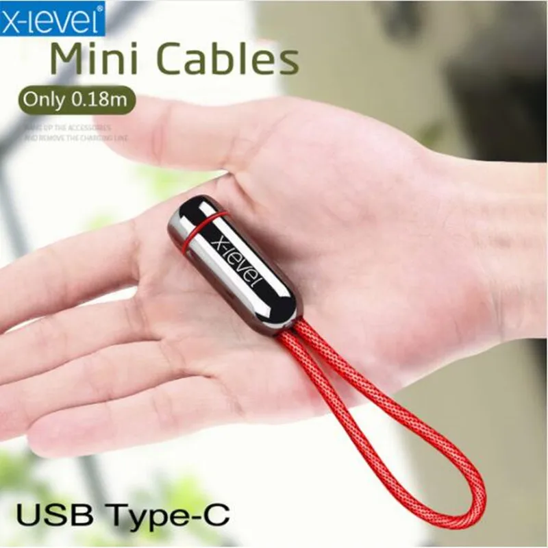 

X-level USB Type C Port Micro USB Port Fast Charging Data Cable For iPhone XS Max XR X 8 7 Plus 6 6s Plus Mini Portable Cable