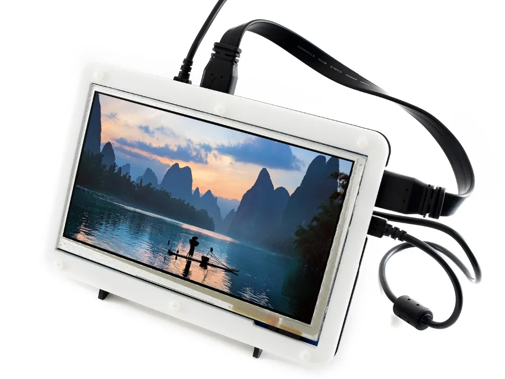 Waveshare 7 дюймовый HDMI LCD (B) + двухцветный чехол емкостный сенсорный экран для Raspberry Pi
