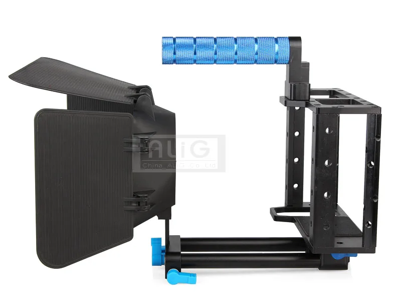 DSLR Rig 15 мм рельсовая опорная система бленда для видеообъектива Матовая коробка +