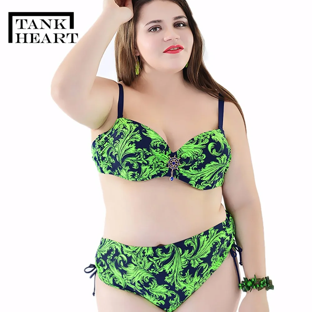 

Tank Heart Two-piece Swimsuit Female Plus Size Swimwear Bikinis Women Push Up Bikini Set Bathers Swim Suit girls Bathing Suit