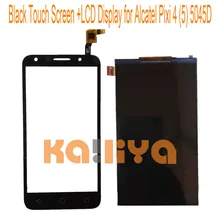 For Alcatel One Touch Pixi 4(5) 5045 5045D 5.0” Black Touch Screen+LCD Display Touch Panel Digiziter