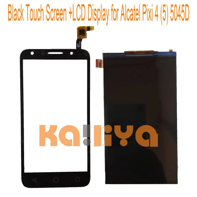 imágenes para Para alcatel one touch pixi 4 (5) 5045 5045d digiziter pantalla táctil + pantalla lcd de panel táctil de 5.0 ''negro imágenes para Para alcatel one touch pixi 4 (5) 5045 5045d digiziter pantalla táctil + pantalla lcd de panel táctil de 5.0 ''negro