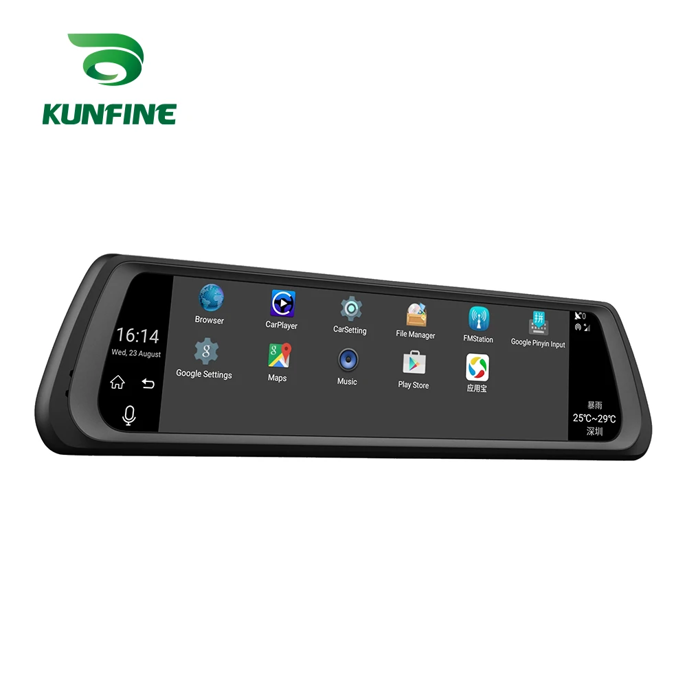 KUNFINE 10 Android GPS Navi Dash Cam Car DVR Mirror With ADAS  Dual Cameras Recording WIFI Bluetooth With FM Transmit 4G  (5)