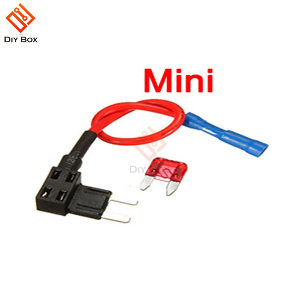 12 В держатель предохранителя Add-a-circuit TAP Adapter Micro Mini standard ATM, APM Blade АВТОМАТИЧЕСКИЙ Предохранитель с 10A Blade автомобильный предохранитель с держателем