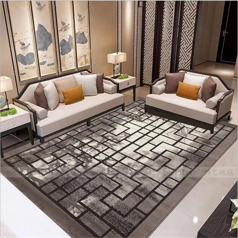 200X300 см, китайский классический стильный полипропиленовый тонкий мягкий большой ковер для гостиной, спальни, модный ковер, Домашний напольный коврик